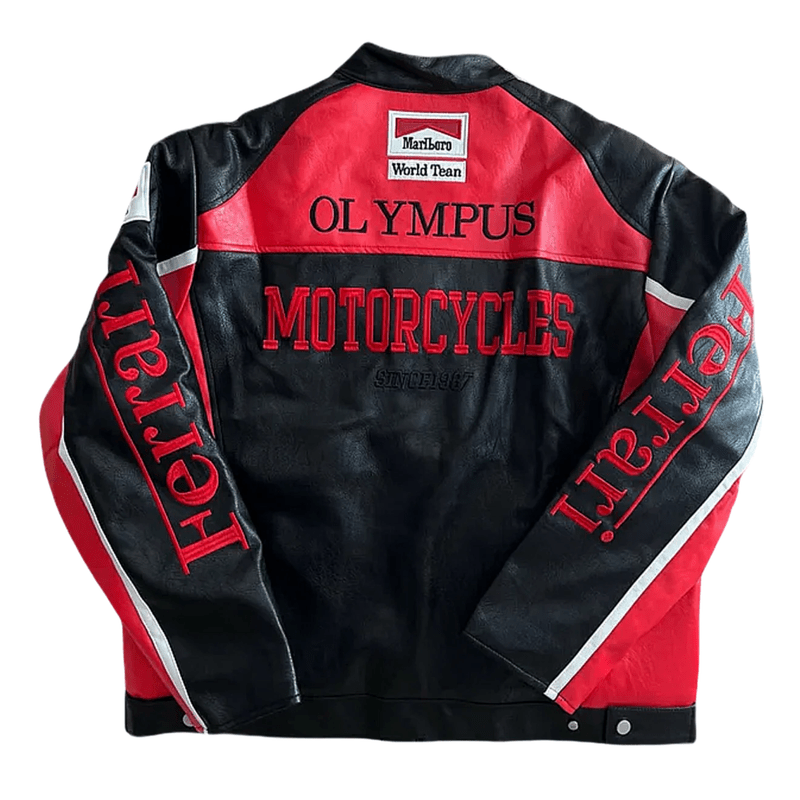 Olympus Ferrari Leather Racing Jacket | Racing Jacket | Sportcify |