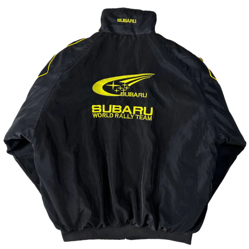 Black Subaru Vintage Racing Jacket