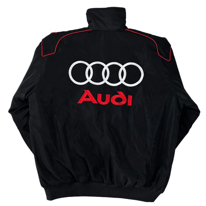 Black Audi Vintage Racing Jacket | Racing Jacket | Sportcify |