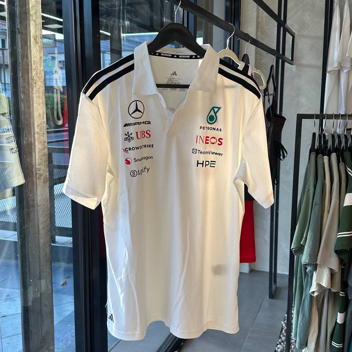 Mercedes F1 Team Polo 2026 - White | Formula One Polo Shirt | Sportcify |