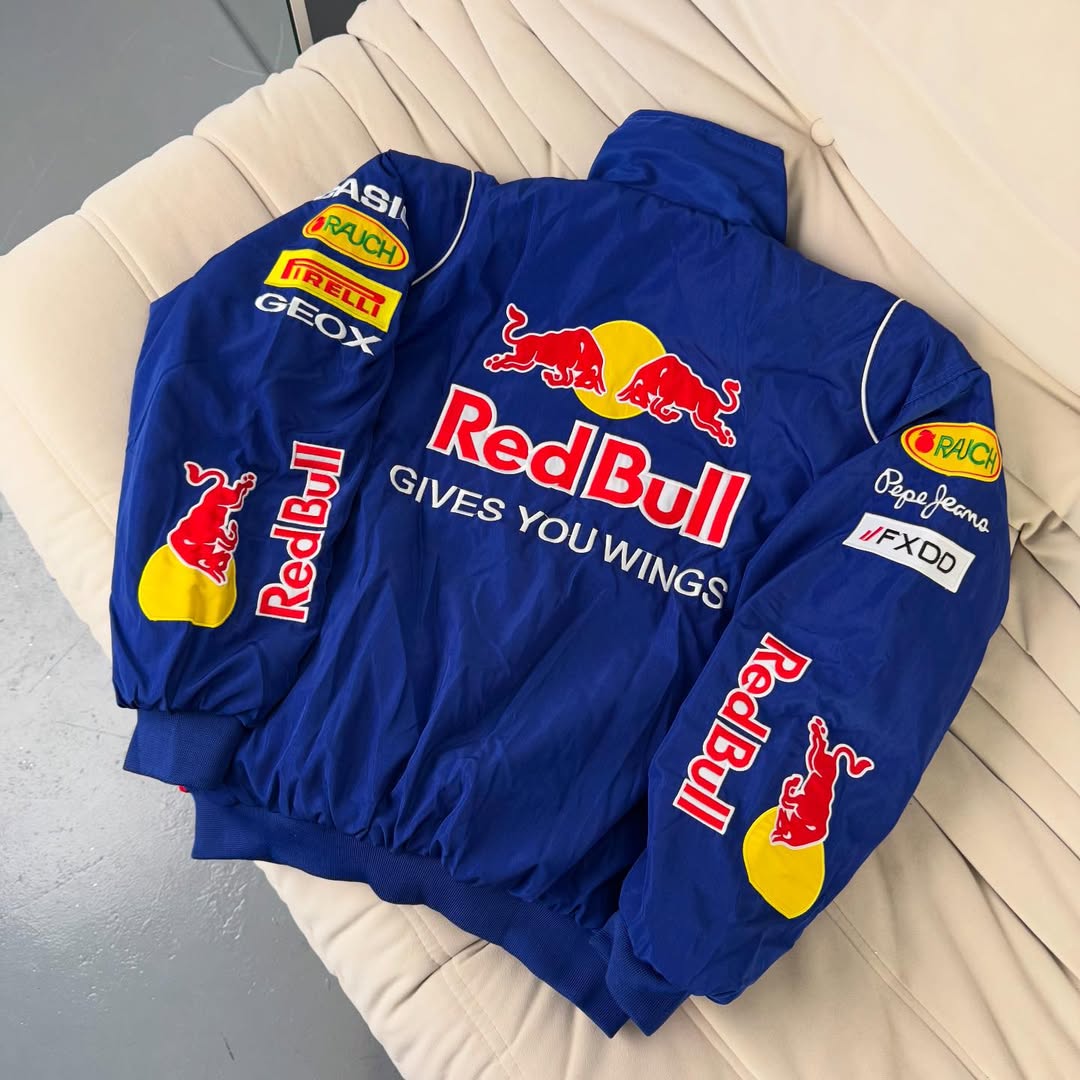 Red Bull Vintage Racing Jacket - Blue