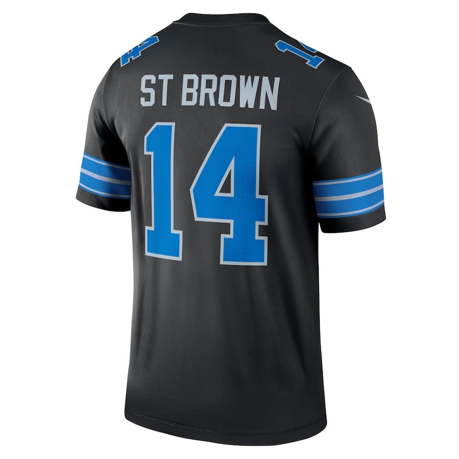 Detroit Lions Amon - Ra St. Brown Black Legend Jersey | American Football Jersey | Sportcify |