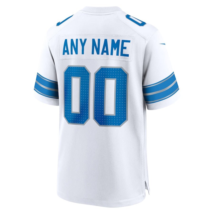 Detroit Lions White Custom Game Jersey | American Football Jersey | Sportcify |