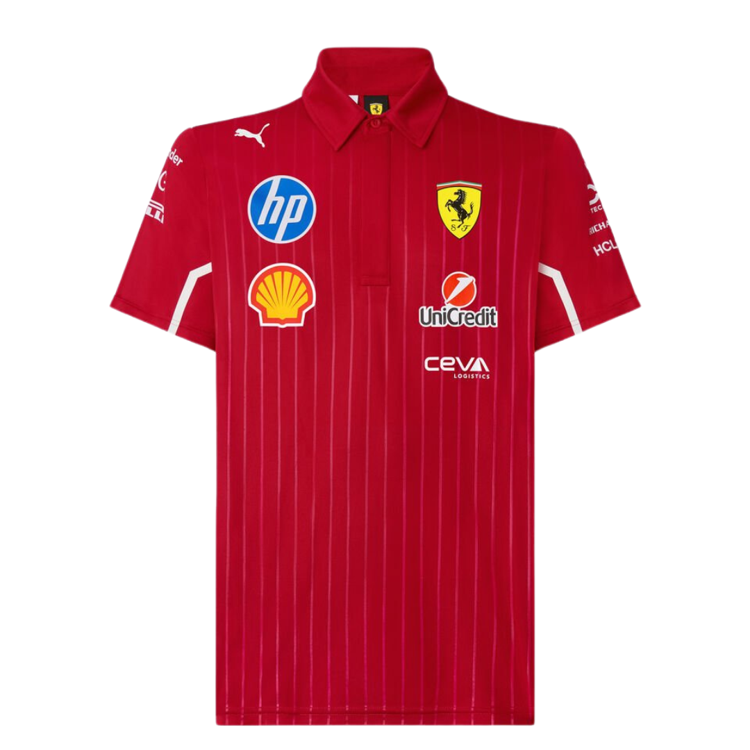 Ferrari Driver Version HP 2025 Team Pro Cotton Polo shirt