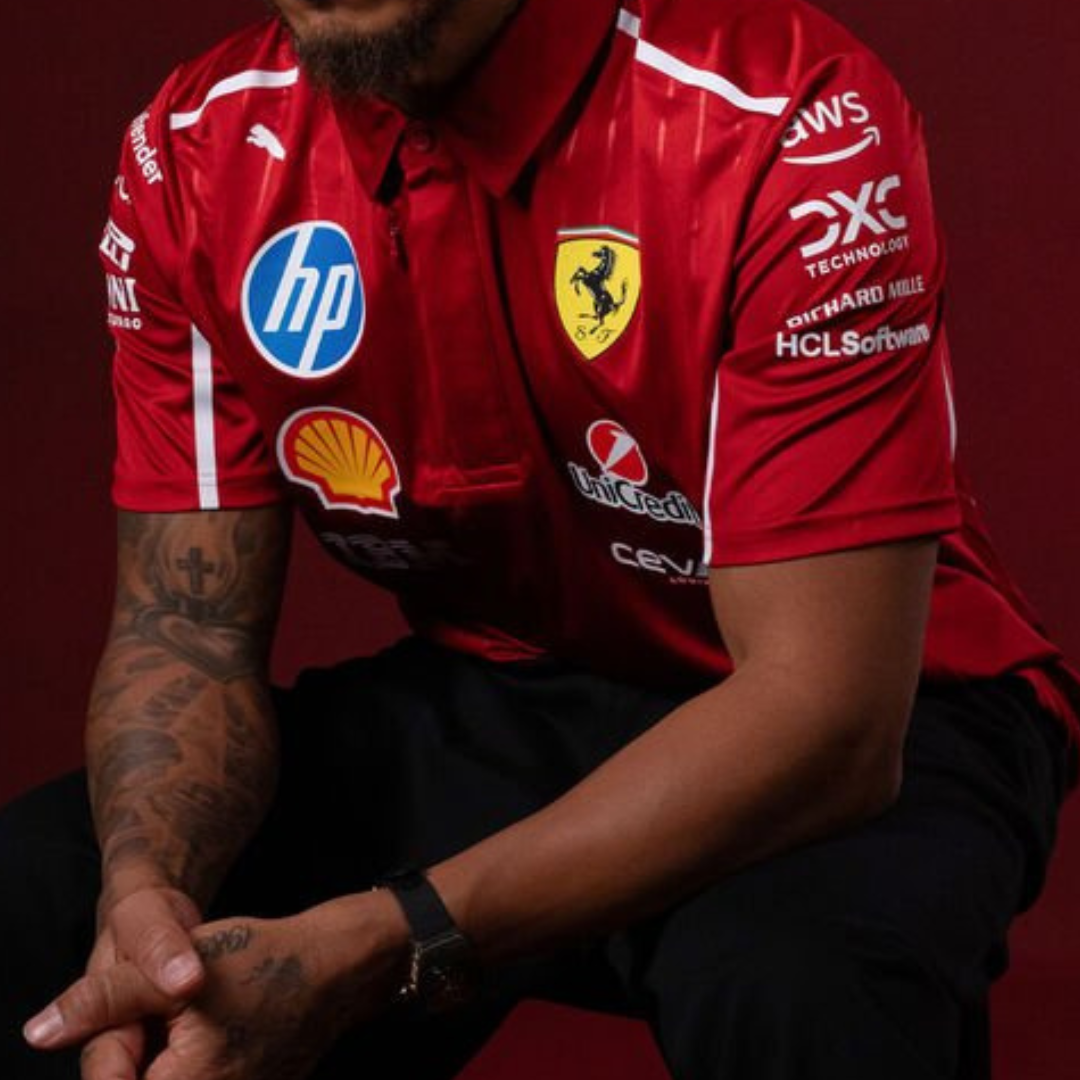 Ferrari Driver Version HP 2025 Team Pro Cotton Polo shirt