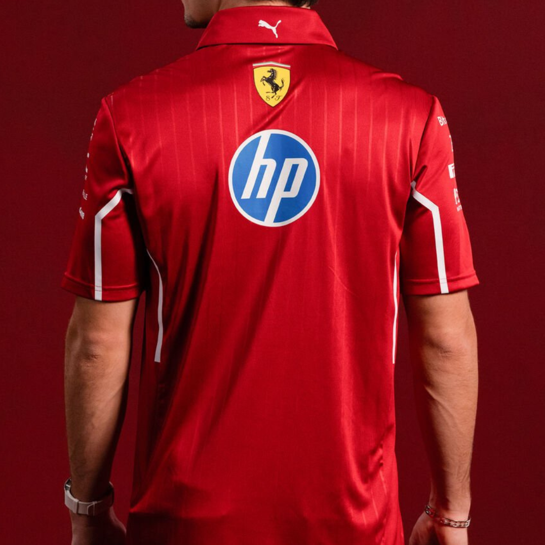 Ferrari Driver Version HP 2025 Team Pro Cotton Polo shirt
