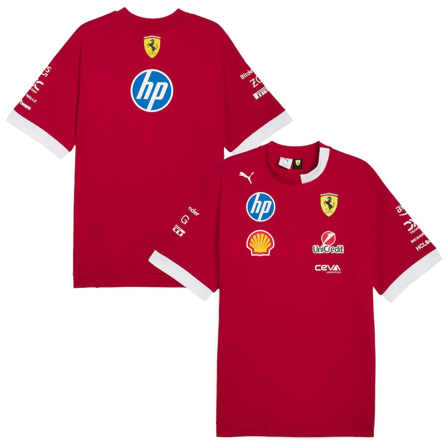 Ferrari 2025 Drivers T-Shirt - Red/White