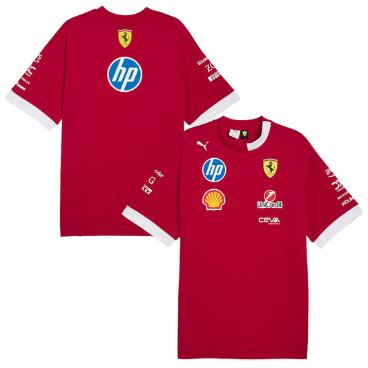Ferrari 2025 Drivers T-Shirt - Red/White