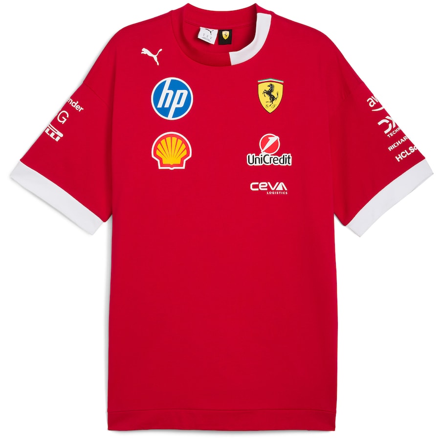 Ferrari 2025 Drivers T-Shirt - Red/White