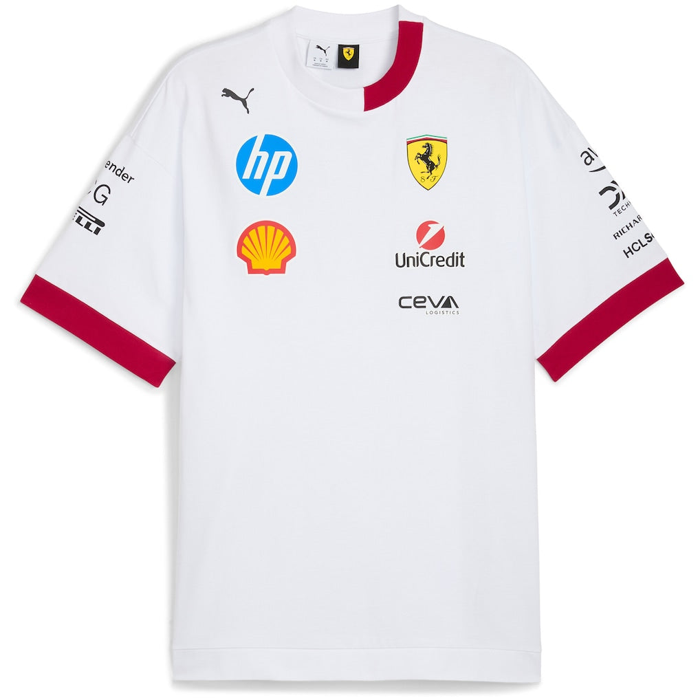 Ferrari 2025 Drivers T-Shirt - White