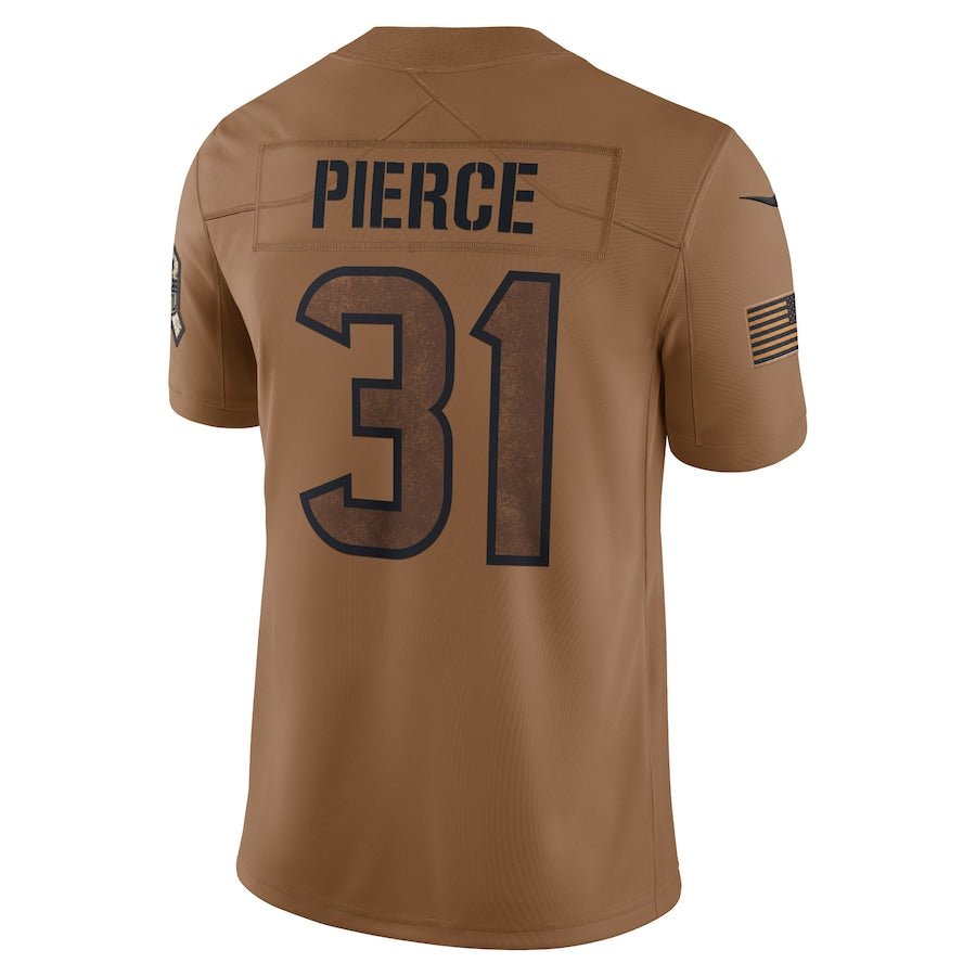 Houston Texans Dameon Pierce Brown 2023 Salute To Service Limited Jersey | NFL Jersey | Sportcify |
