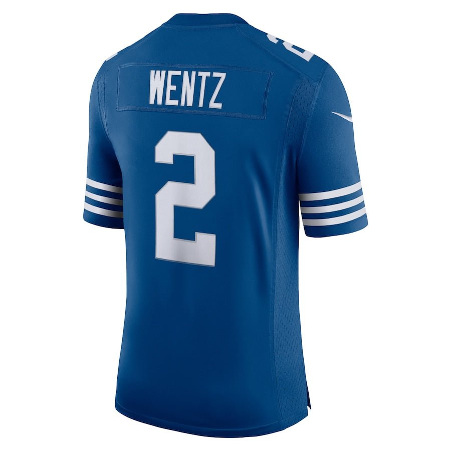 Indianapolis Colts Carson Wentz Royal Alternate Vapor Limited Jersey | American Football Shirts | Sportcify |