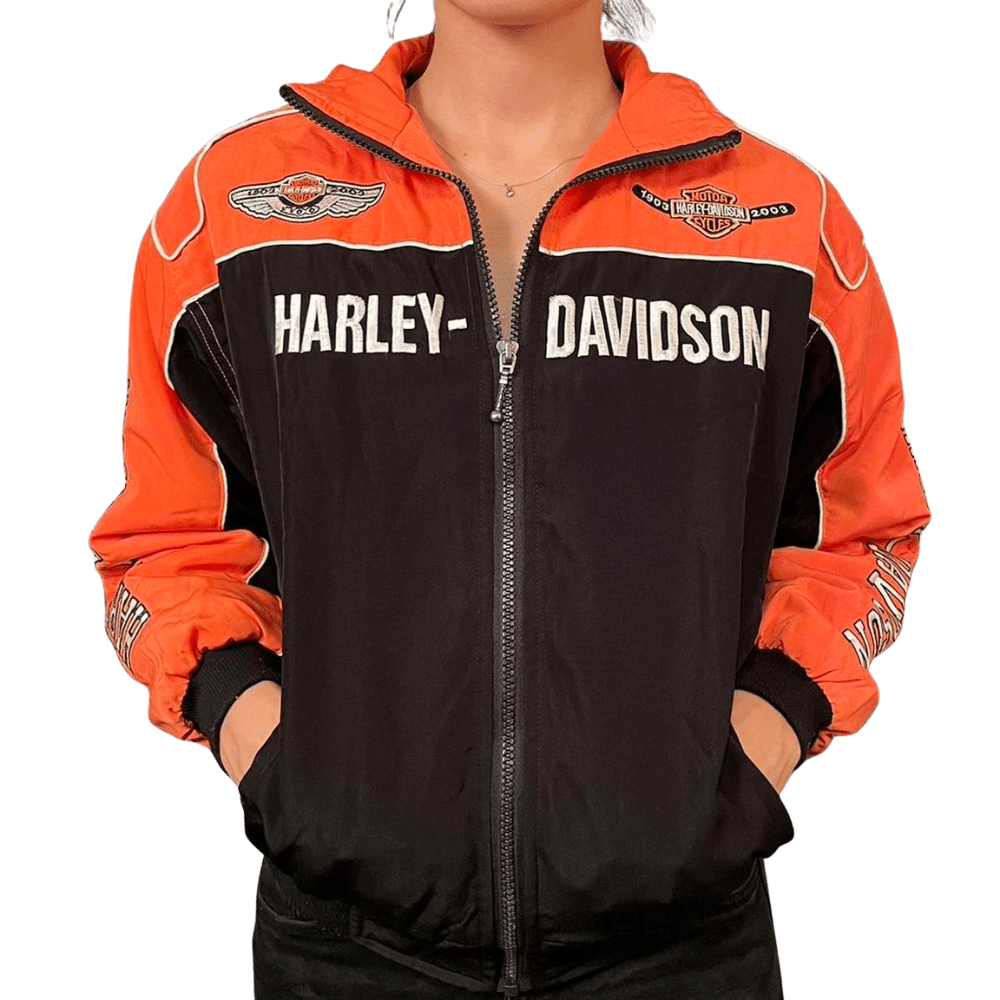 Harley - Davidson Vintage Racing Jacket - Orange | Racing Jacket | Sportcify |
