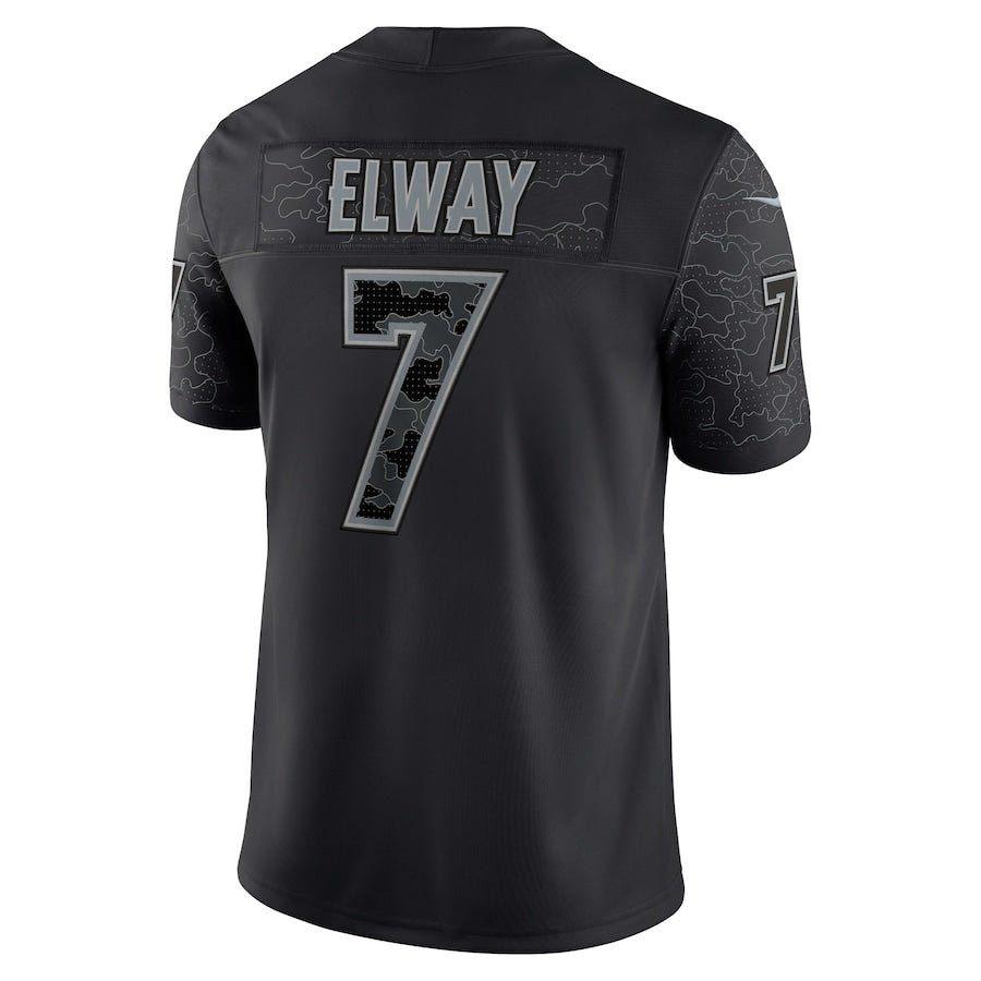 John Elway Black Denver Broncos Retired Player RFLCTV Limited Jersey - Sportcify High Quality American Football Jerseys | NFL Jerseys
