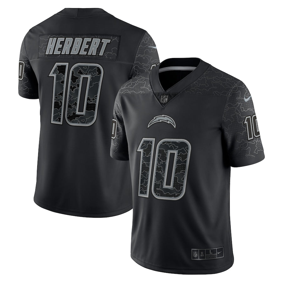 Los Angeles Chargers Justin Herbert Black RFLCTV Limited Jersey - Sportcify High Quality American Football Jerseys | NFL Jerseys
