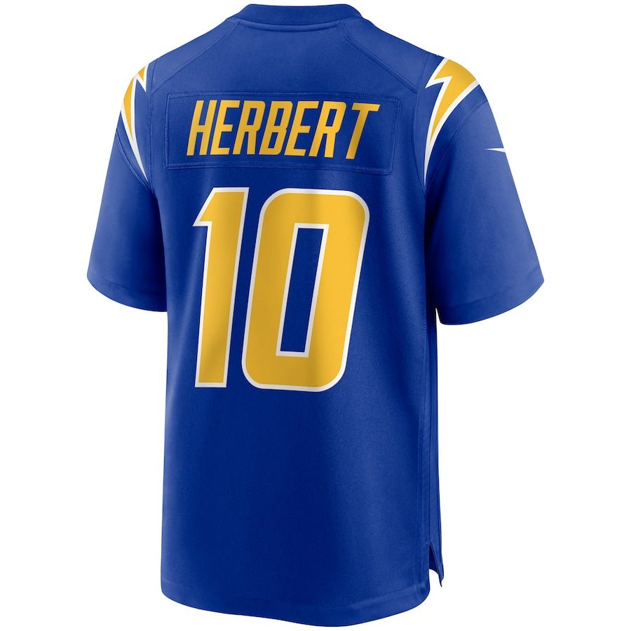 Los Angeles Chargers Justin Herbert Royal 2nd Alternate Game Jersey | American Football Shirts | Sportcify |