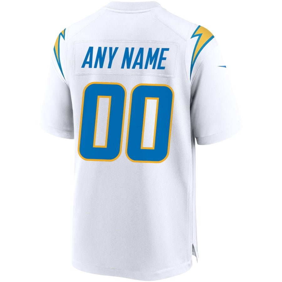 Los Angeles Chargers White Custom Game Jersey | American Football Jersey | Sportcify |