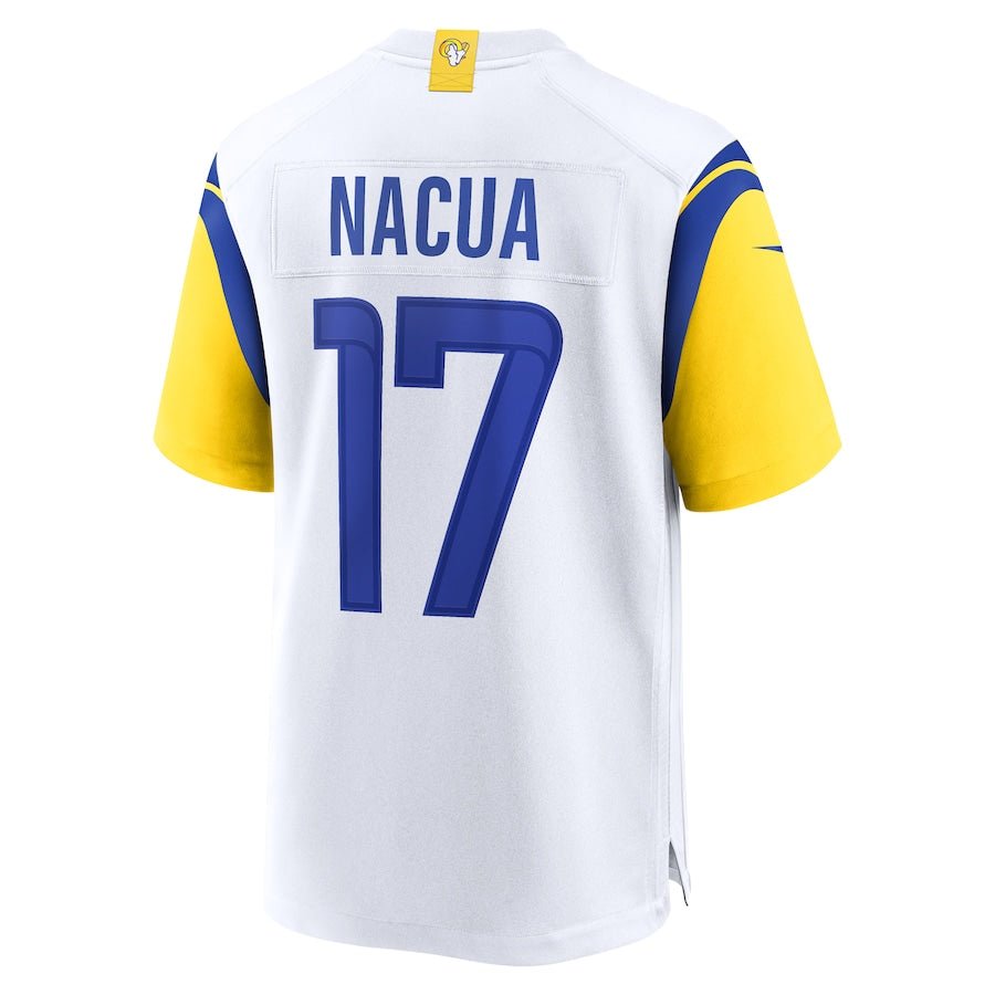 Los Angeles Rams Puka Nacua White Game Jersey | American Football Shirts | Sportcify |