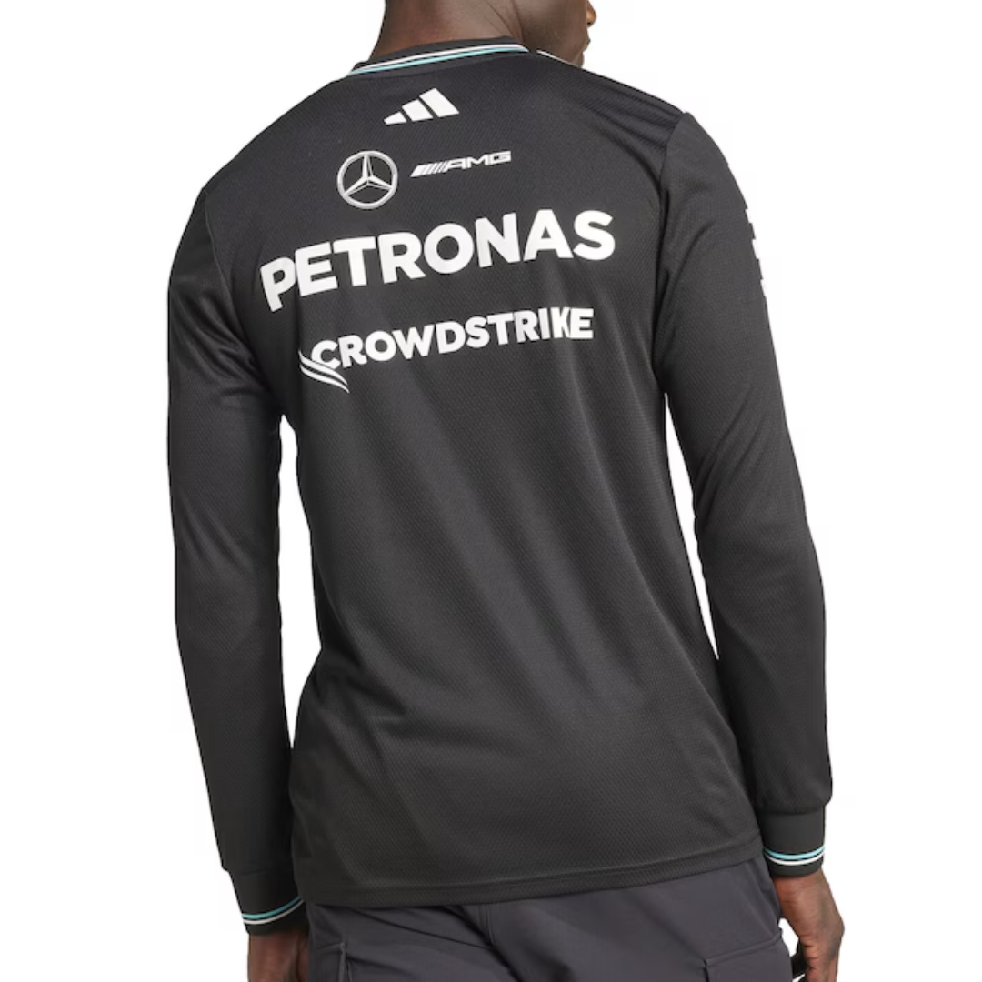 Driver Jersey Mercedes-AMG Petronas Formula One Team Long Sleeve T-shirt 2025 - Black
