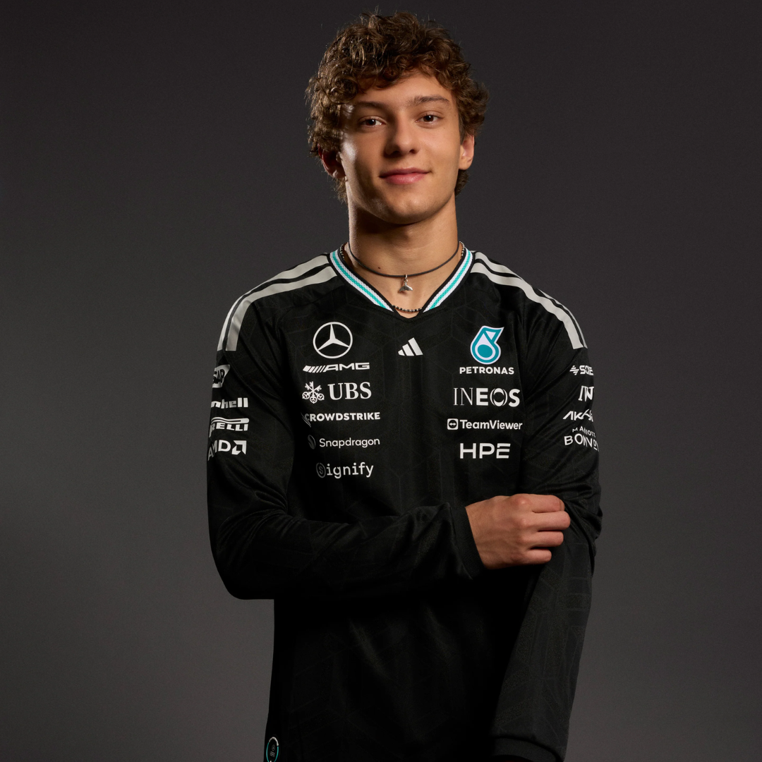 Mercedes AMG F1 2026 Team Drive Long-Sleeve Driver Tee - Black