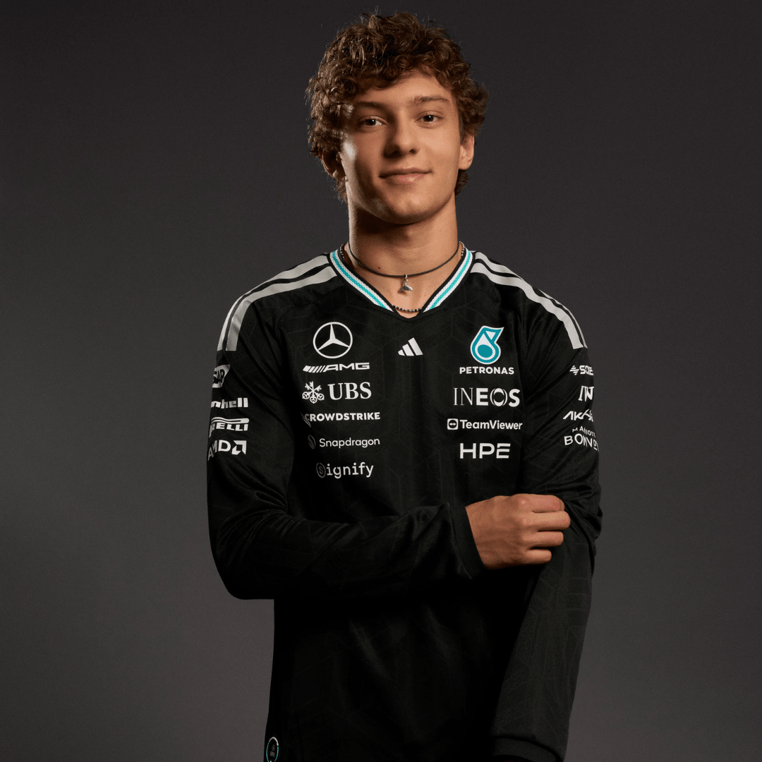 Mercedes AMG F1 2026 Team Drive Long-Sleeve Driver Tee - Black | Formula One Polo Shirt | Sportcify |
