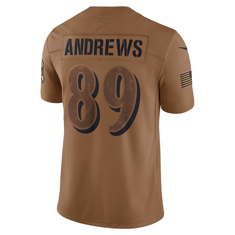 Mark Andrews Brown Baltimore Ravens 2023 Salute To Service Limited Jersey | American Football Shirts | Sportcify |