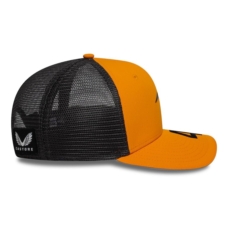 McLaren New Era Lando Norris 9SEVENTY Pre Curved Cap - Papaya 2025 | Racing Shirt | Sportcify |