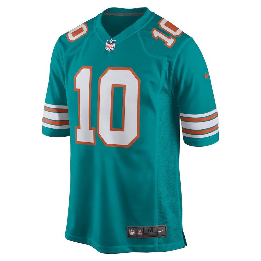 Miami Dolphins Tyreek Hill Aqua Alternate Game Jersey | American Football Shirts | Sportcify |