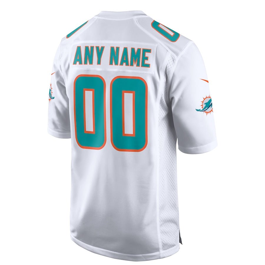 Miami Dolphins White Custom Game Jersey | American Football Jersey | Sportcify |