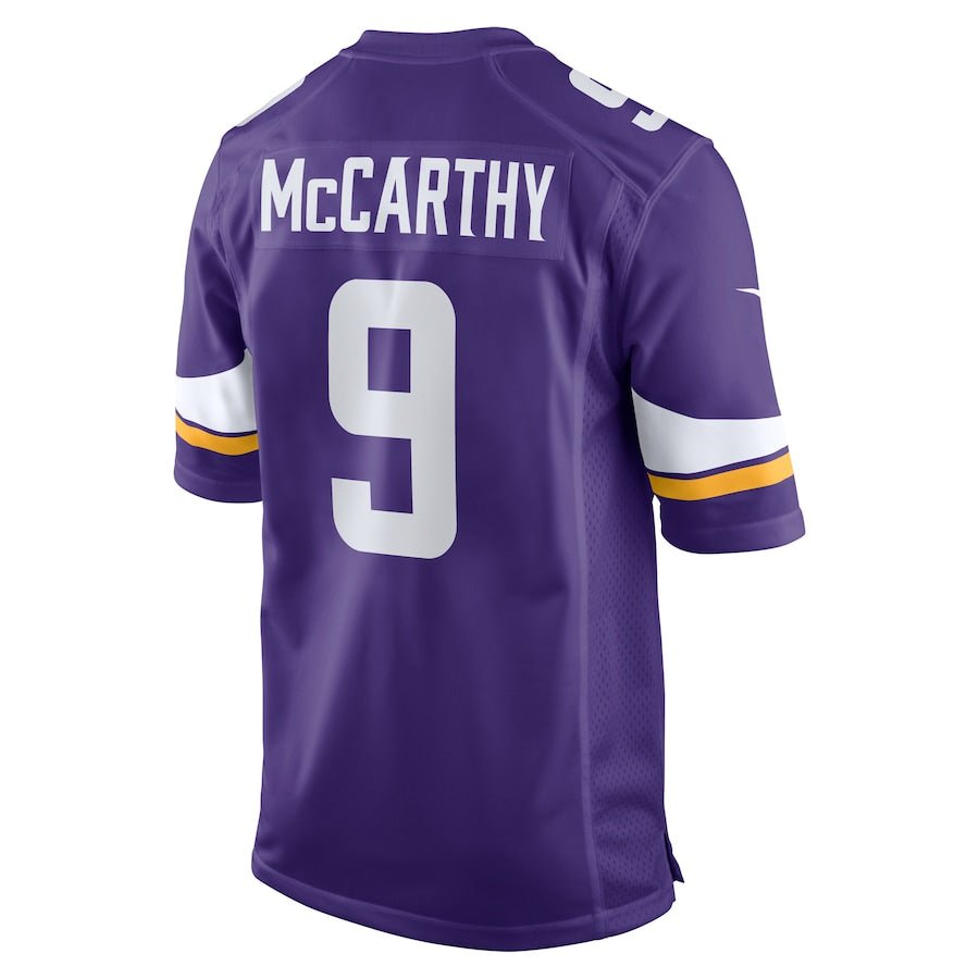 Minnesota Vikings J.J. McCarthy Purple 2024 NFL Draft First Round Pick Player Game Jersey | American Football Shirts | Sportcify |