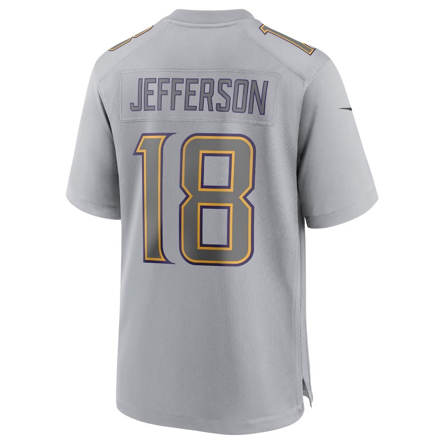 Minnesota Vikings Justin Jefferson Gray Atmosphere Fashion Game Jersey | American Football Shirts | Sportcify |