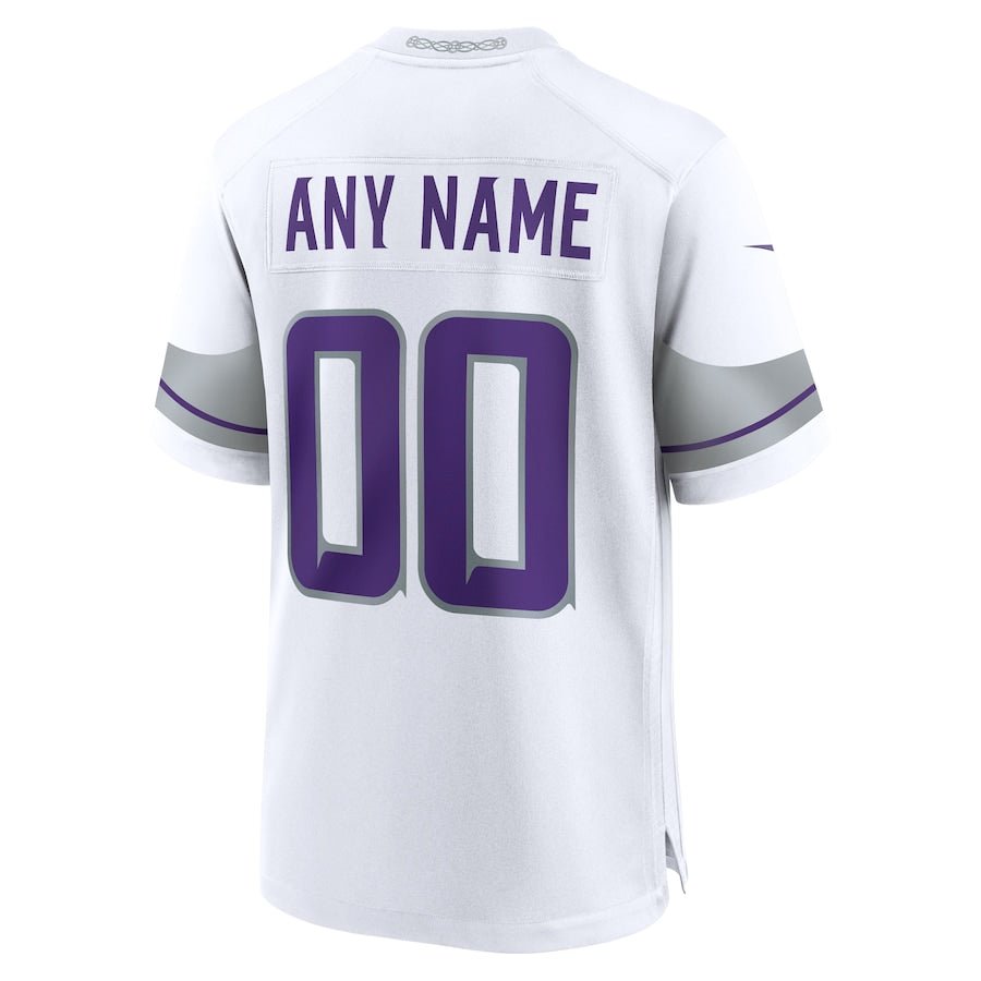 Minnesota Vikings White Alternate Custom Game Jersey | American Football Jersey | Sportcify |