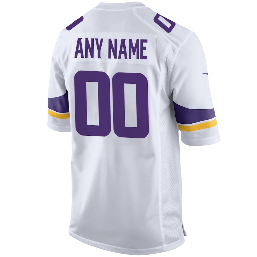 Minnesota Vikings White Custom Game Jersey | American Football Jersey | Sportcify |