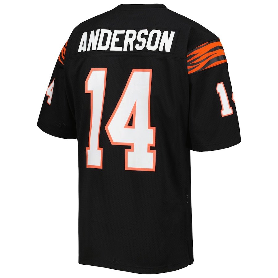 Mitchell & Ness Ken Anderson Black Cincinnati Bengals 1981 Authentic Throwback Retired Player Jersey | American Football Shirts | Sportcify |