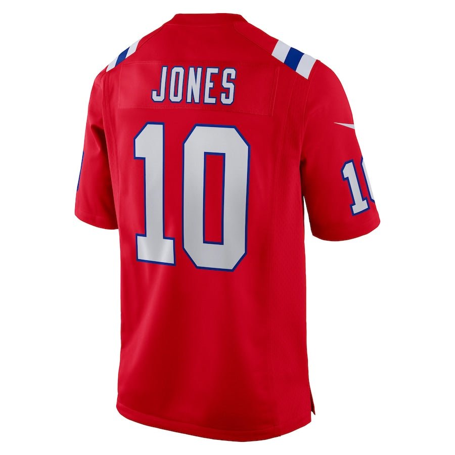 New England Patriots Mac Jones Red Alternate Game Jersey | American Football Shirts | Sportcify |