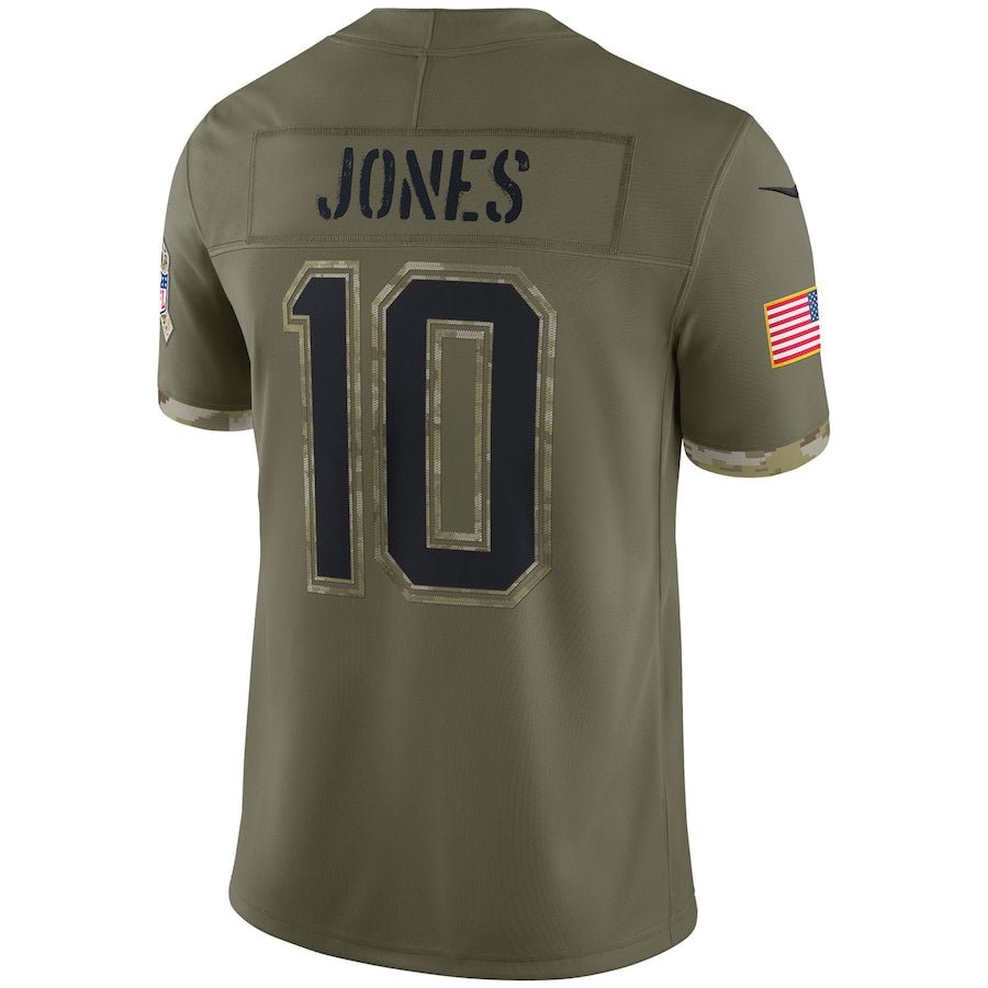 New England Patriots Olive 2022 Salute To Service Limited Jersey | American Football Shirts | Sportcify |