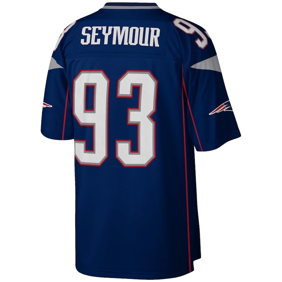 New England Patriots Richard Seymour Mitchell & Ness Navy Legacy Replica Jersey | American Football Shirts | Sportcify |