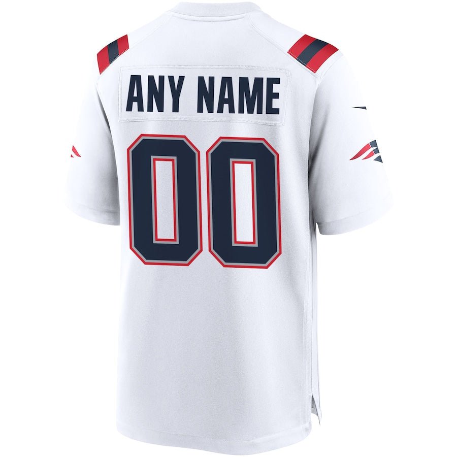 New England Patriots White Custom Game Jersey | American Football Jersey | Sportcify |