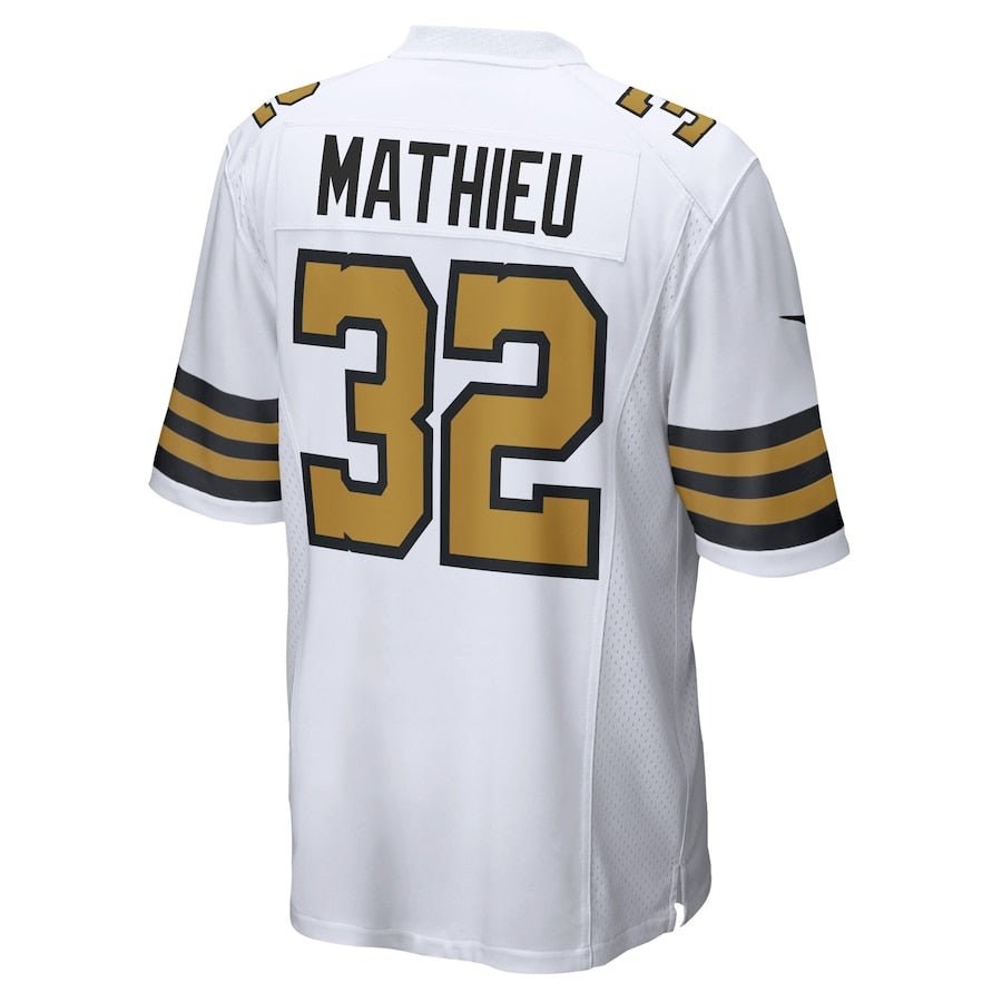 New Orleans Saints Tyrann Mathieu White Player Game Jersey | American Football Shirts | Sportcify |
