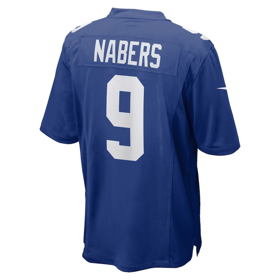 New York Giants Malik Nabers Royal 2024 NFL Draft First Round Pick Player Game Jersey | American Football Shirts | Sportcify |