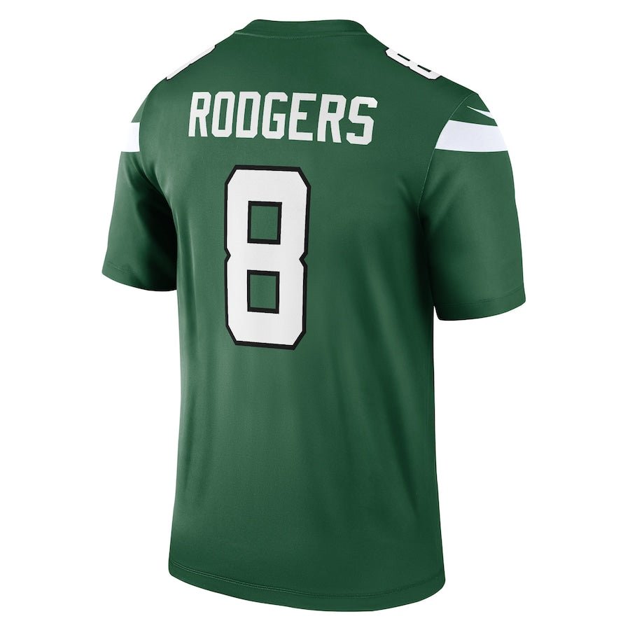 New York Jets Aaron Rodgers Gotham Green Legend Player Jersey | American Football Shirts | Sportcify |