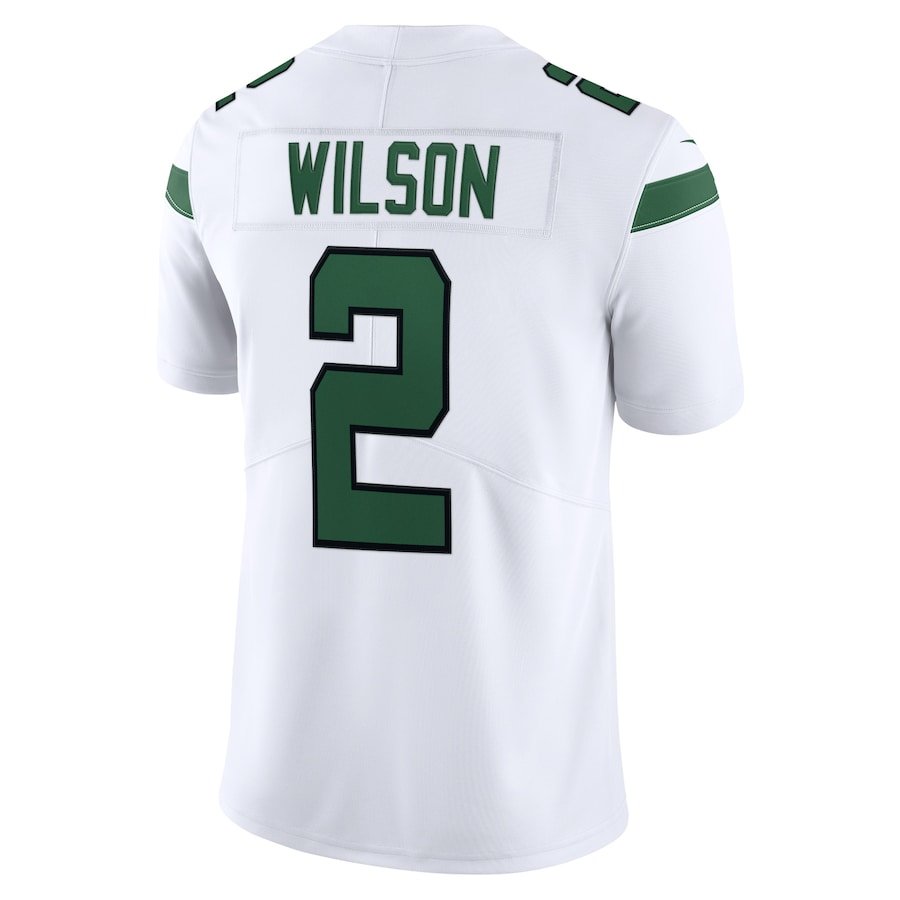 New York Jets Zach Wilson Spotlight White Vapor Limited Jersey | American Football Shirts | Sportcify |