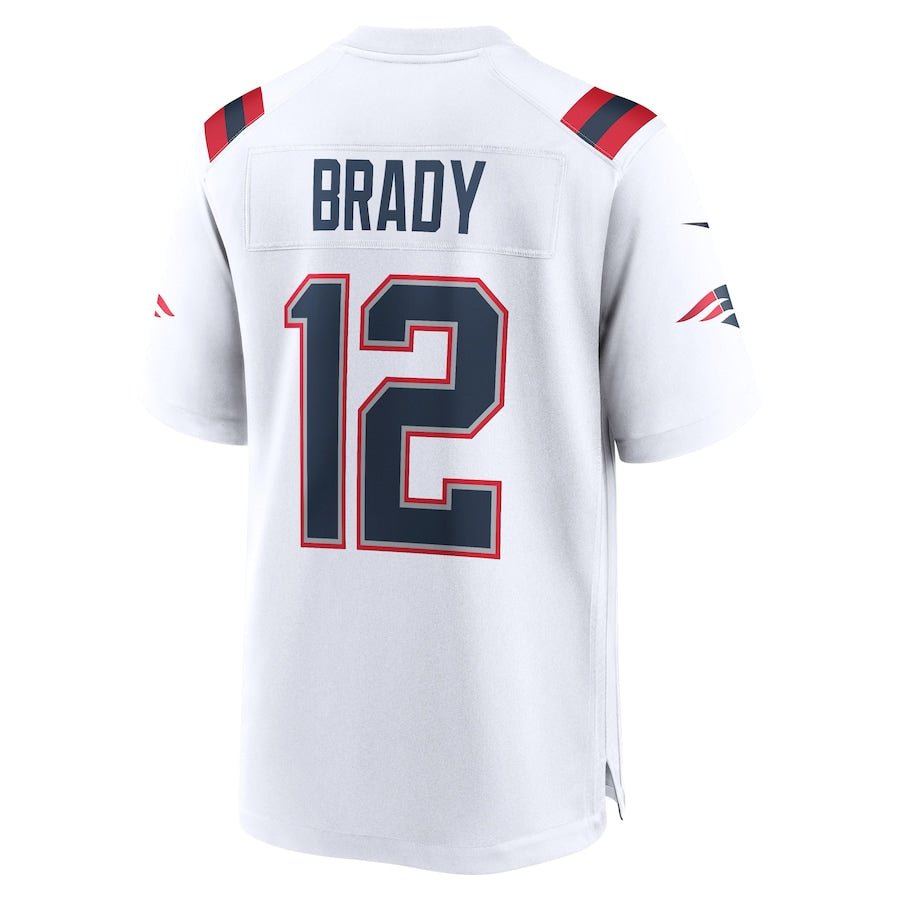 New England Patriots Tom Brady White Retired Game Jersey | American Football Jersey | Sportcify |