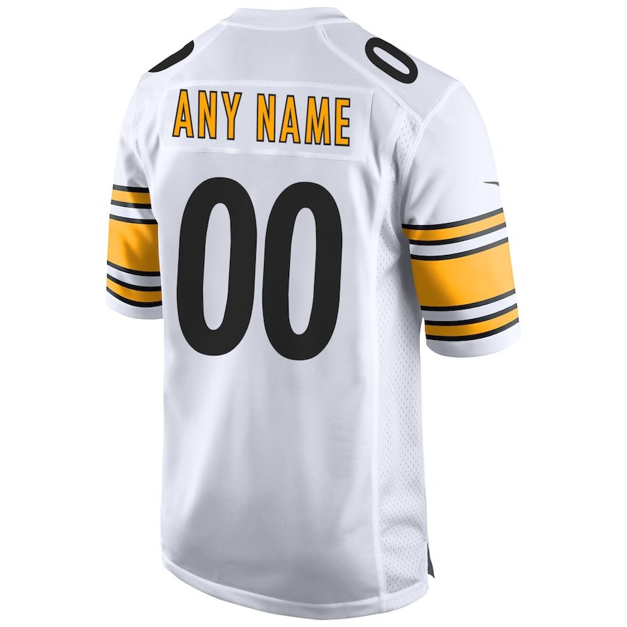 White Pittsburgh Steelers Away Custom Game Jersey | American Football Jersey | Sportcify |