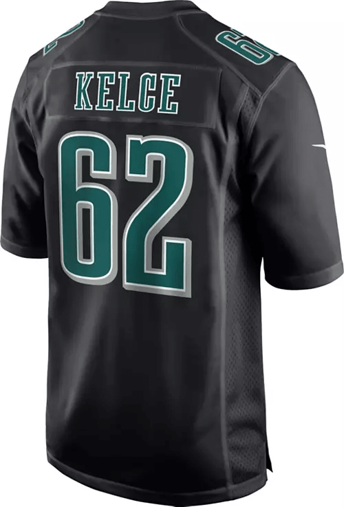Philadelphia Eagles Jason Kelce Black Game Jersey | American Football Shirts | Sportcify |