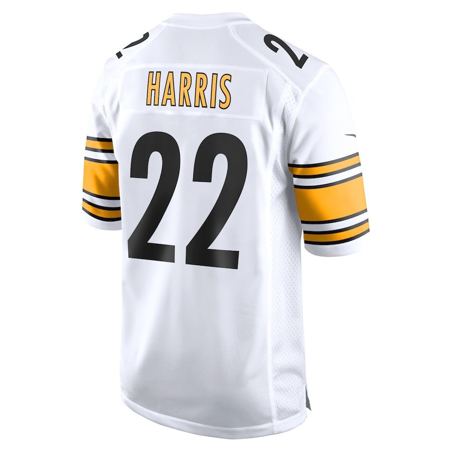 Pittsburgh Steelers Najee Harris White Game Jersey | American Football Shirts | Sportcify |