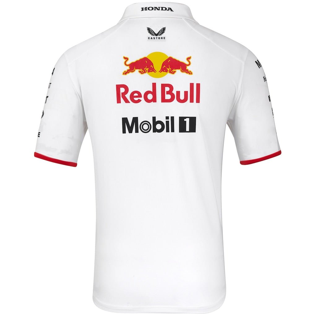 Red Bull Racing White Japan Special Edition Track Polo 2025 | Formula One Polo Shirt | Sportcify |