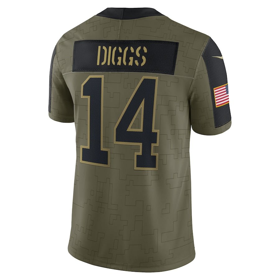 Stefon Diggs Olive Buffalo Bills Salute To Service 2021 Limited Player Jersey | NFL Jersey | Sportcify |