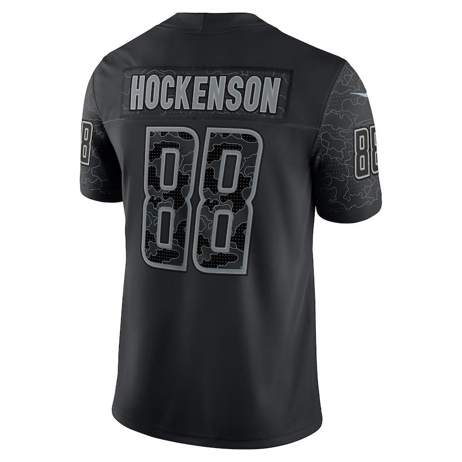 T.J. Hockenson Black Detroit Lions RFLCTV Limited Jersey | American Football Shirts | Sportcify |