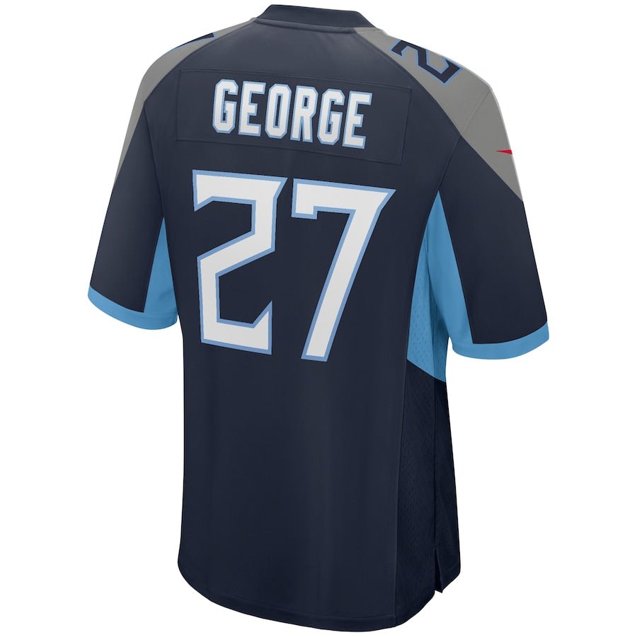 Tennessee Titans Eddie George Navy Game Retired Player Jersey | Football Shirts | Sportcify |